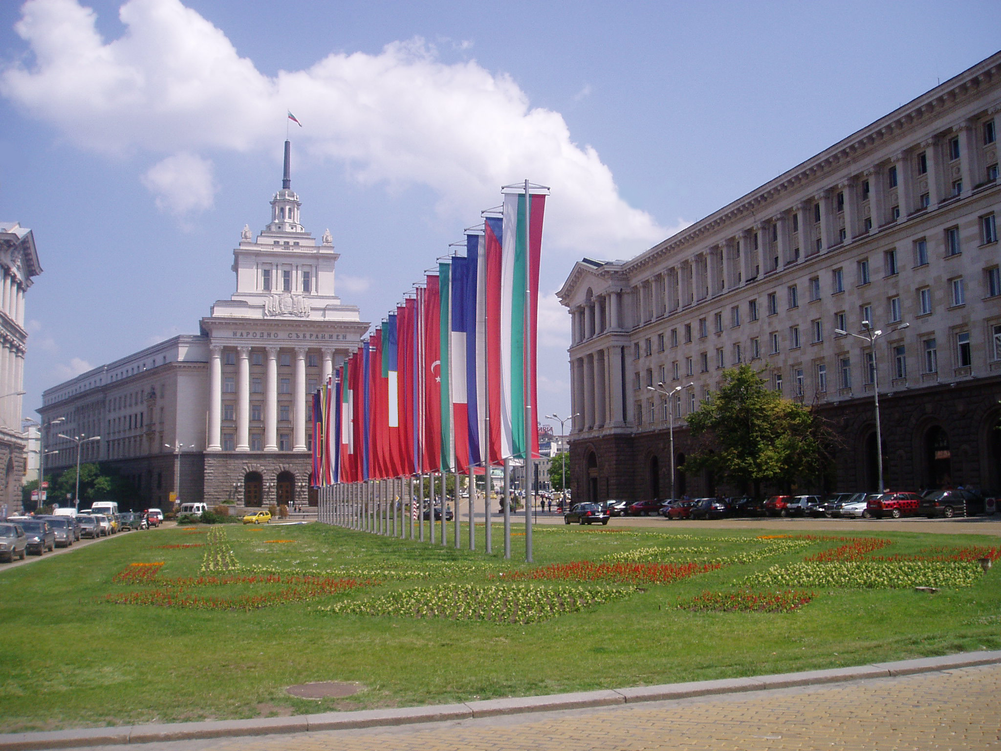 The Largo architectural ensemble in central Sofia
